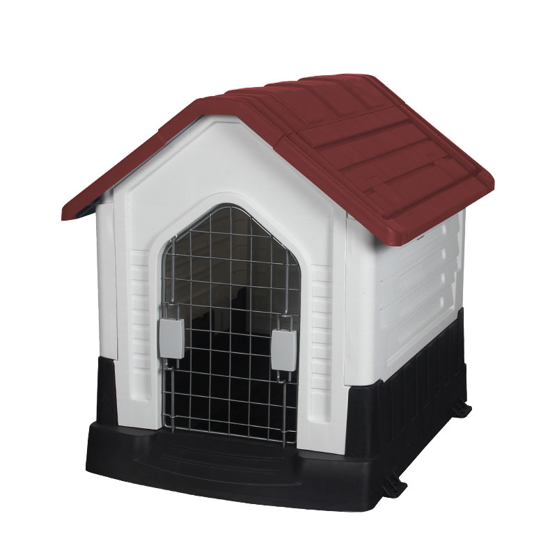 Dark Red Large Plastic Dog House