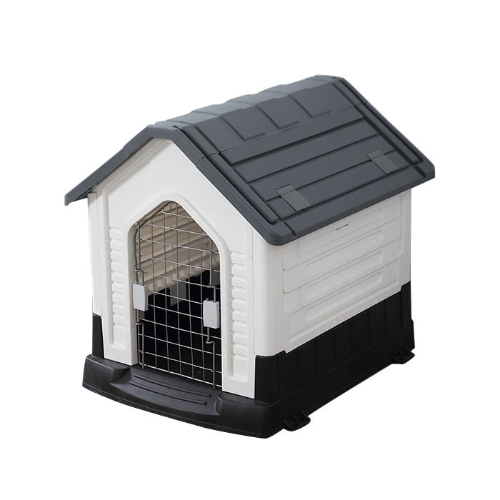 Newest Detachable Way Plastic Dog Kennel Grey Color