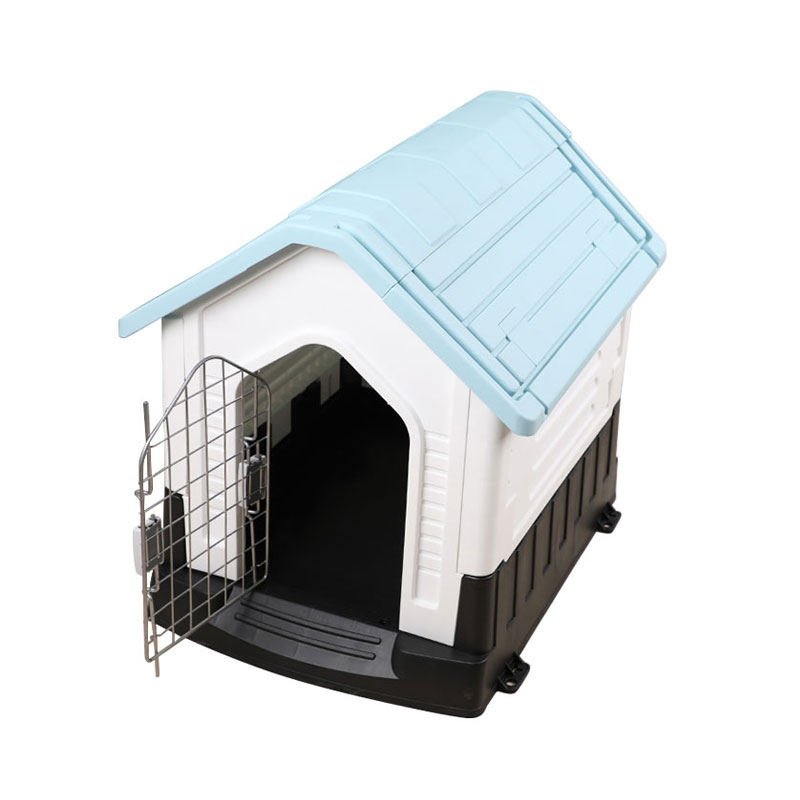 Newest Detachable Way Plastic Dog Kennel Light Blue Color